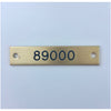 Traditional Girth/Lead Brass Nameplate