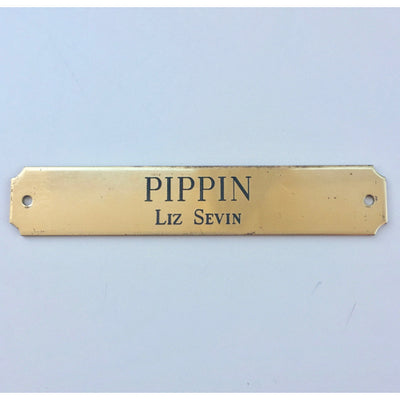 Classic Halter Brass Nameplate