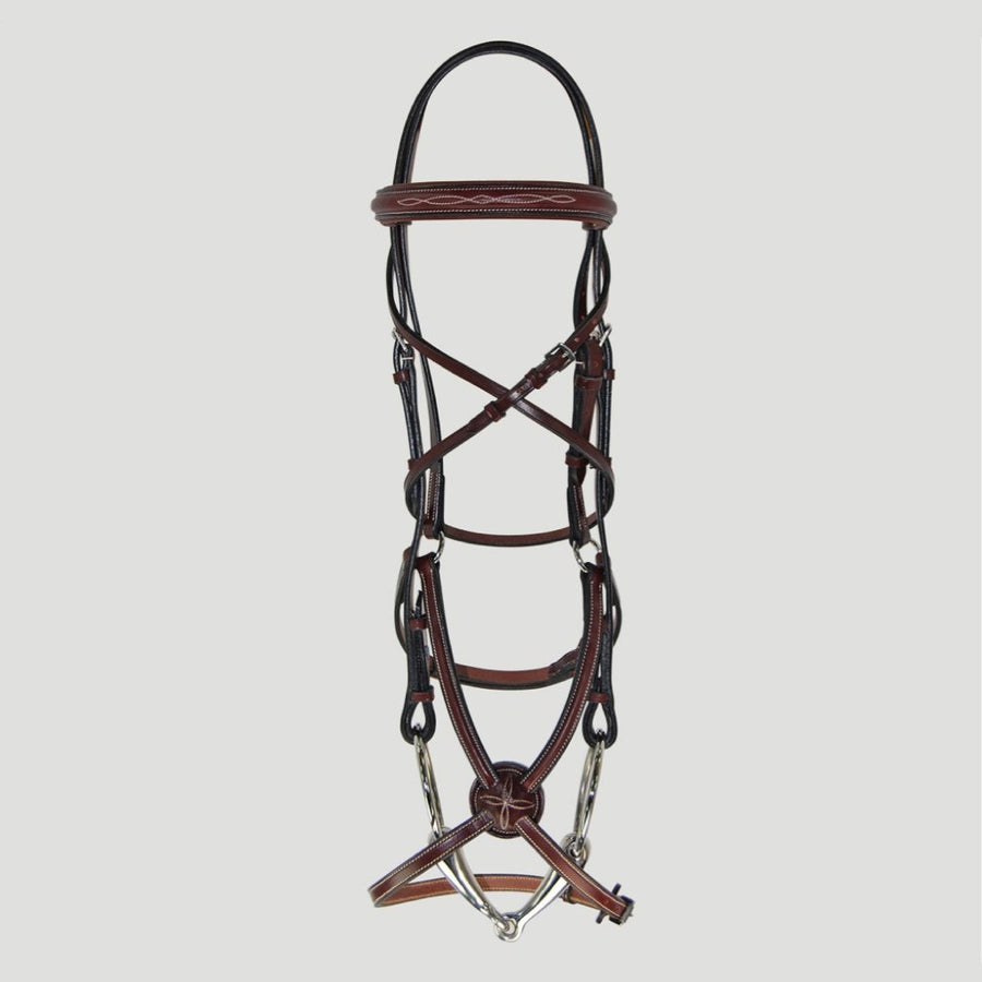 Hadfield's Raised Fancy Stitched Padded Figure 8 Bridle