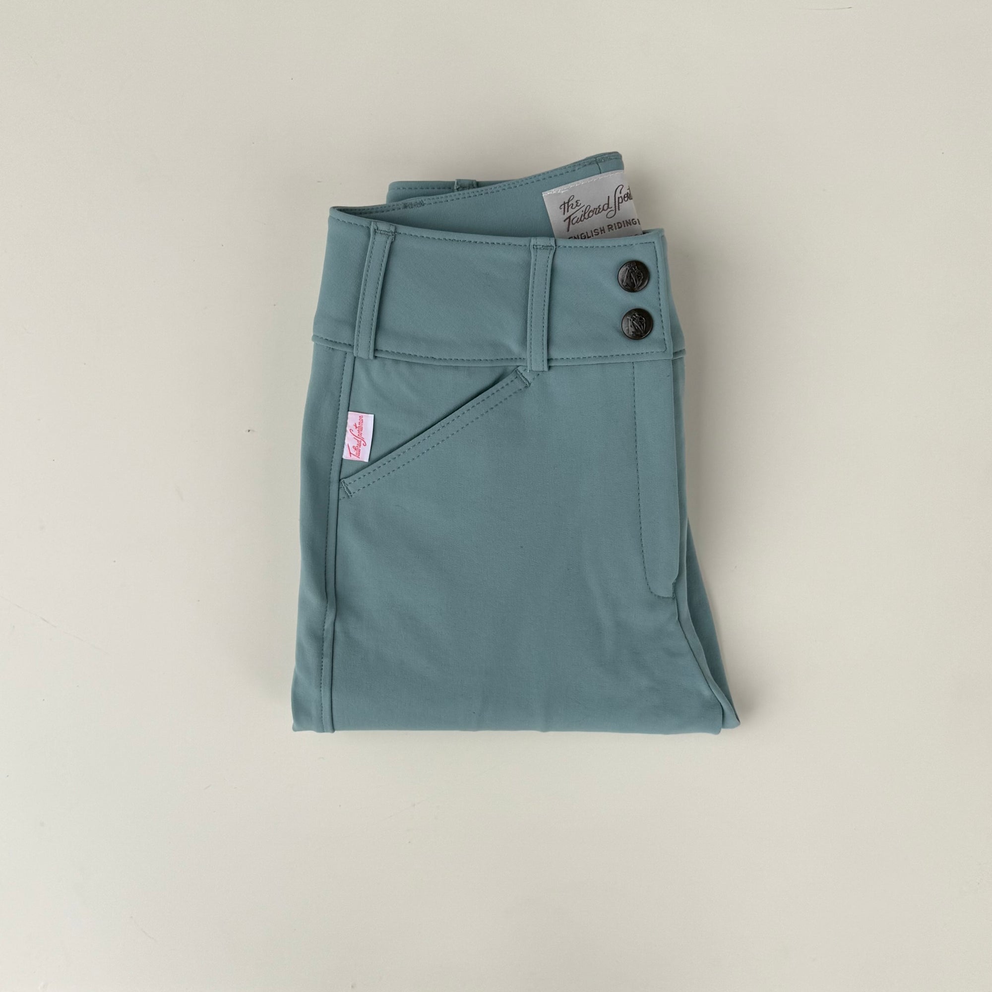 Tailored Sportsman Mid Rise Boot Sock Breech in Aegean Sea