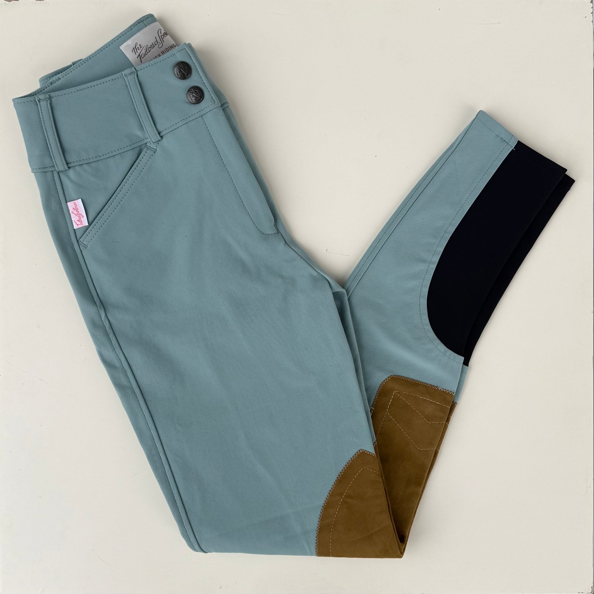 Tailored Sportsman Mid Rise Boot Sock Breech in Aegean Sea