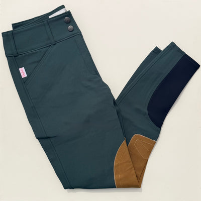 Tailored Sportsman Mid Rise Boot Sock Breech in Black Forest