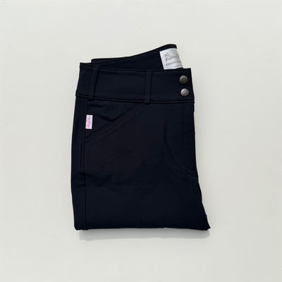 Tailored Sportsman Mid Rise Boot Sock Breech in Black