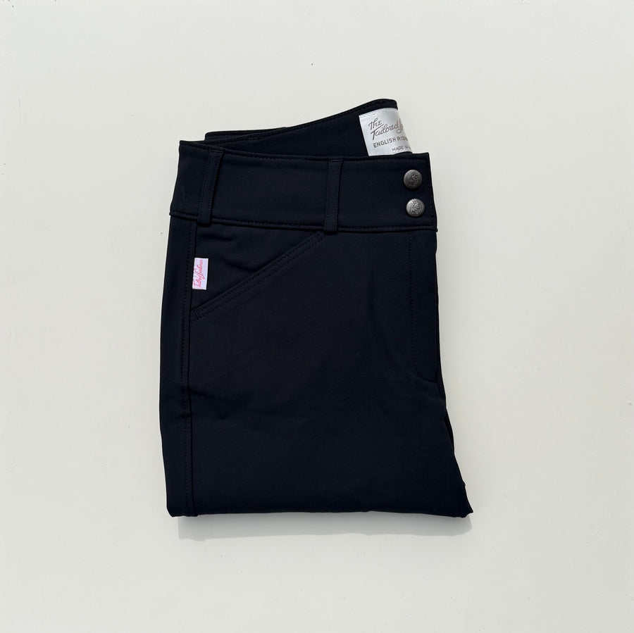 Tailored Sportsman Mid Rise Boot Sock Breech in Black