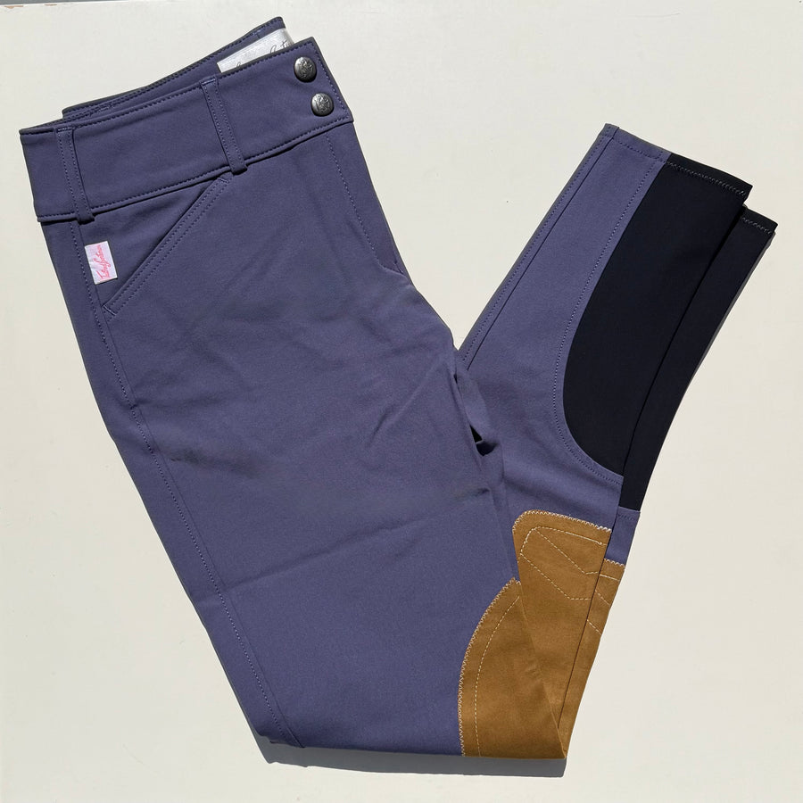 Tailored Sportsman Low Rise Boot Sock Breech in Purple Heart