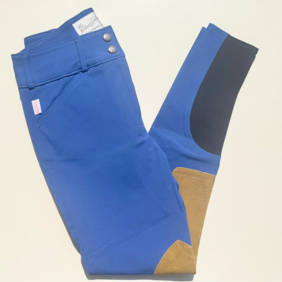 Tailored Sportsman Mid Rise Boot Sock Breech in Sapphire