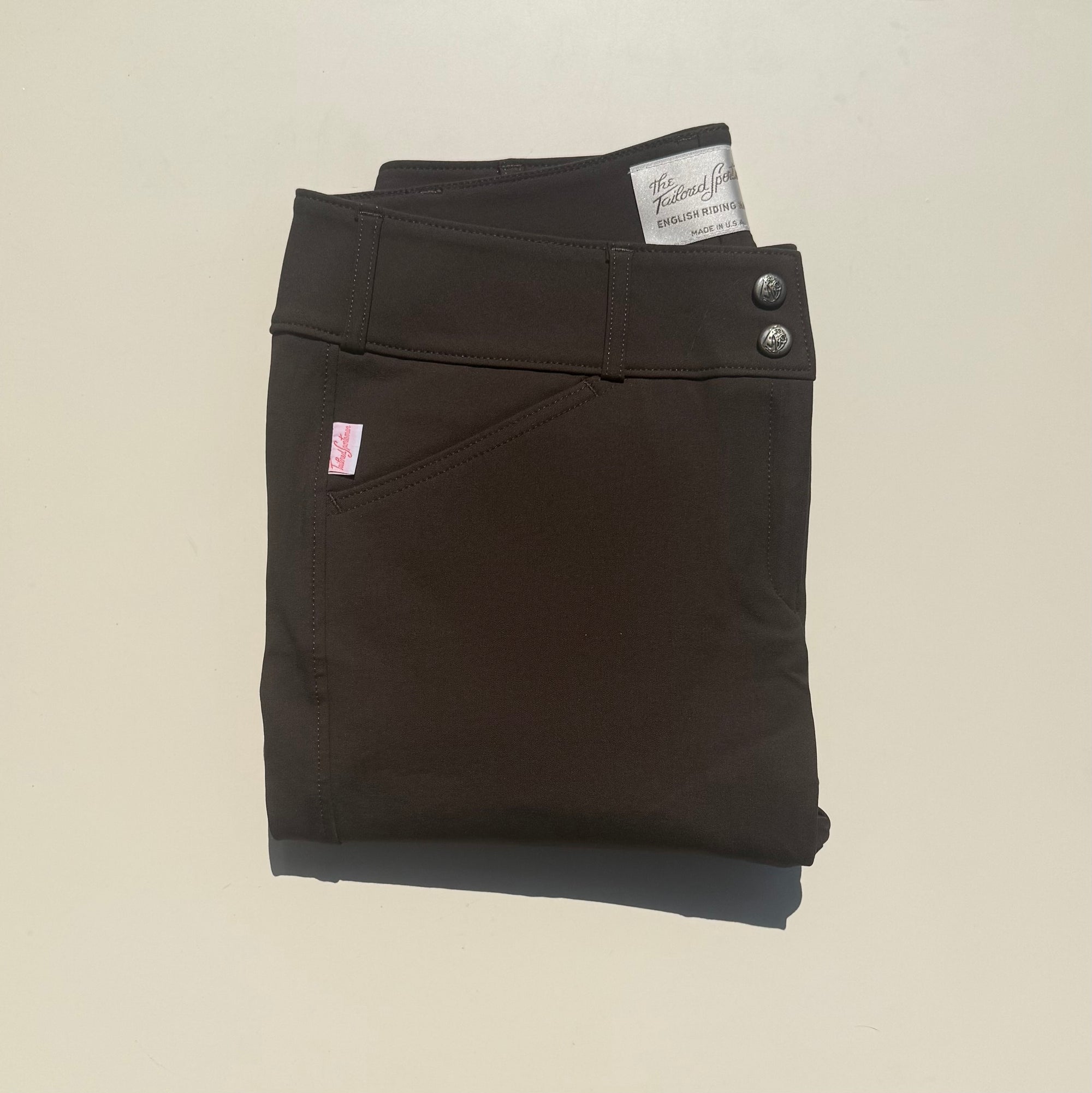 Tailored Sportsman Low Rise Boot Sock Breech in Espresso