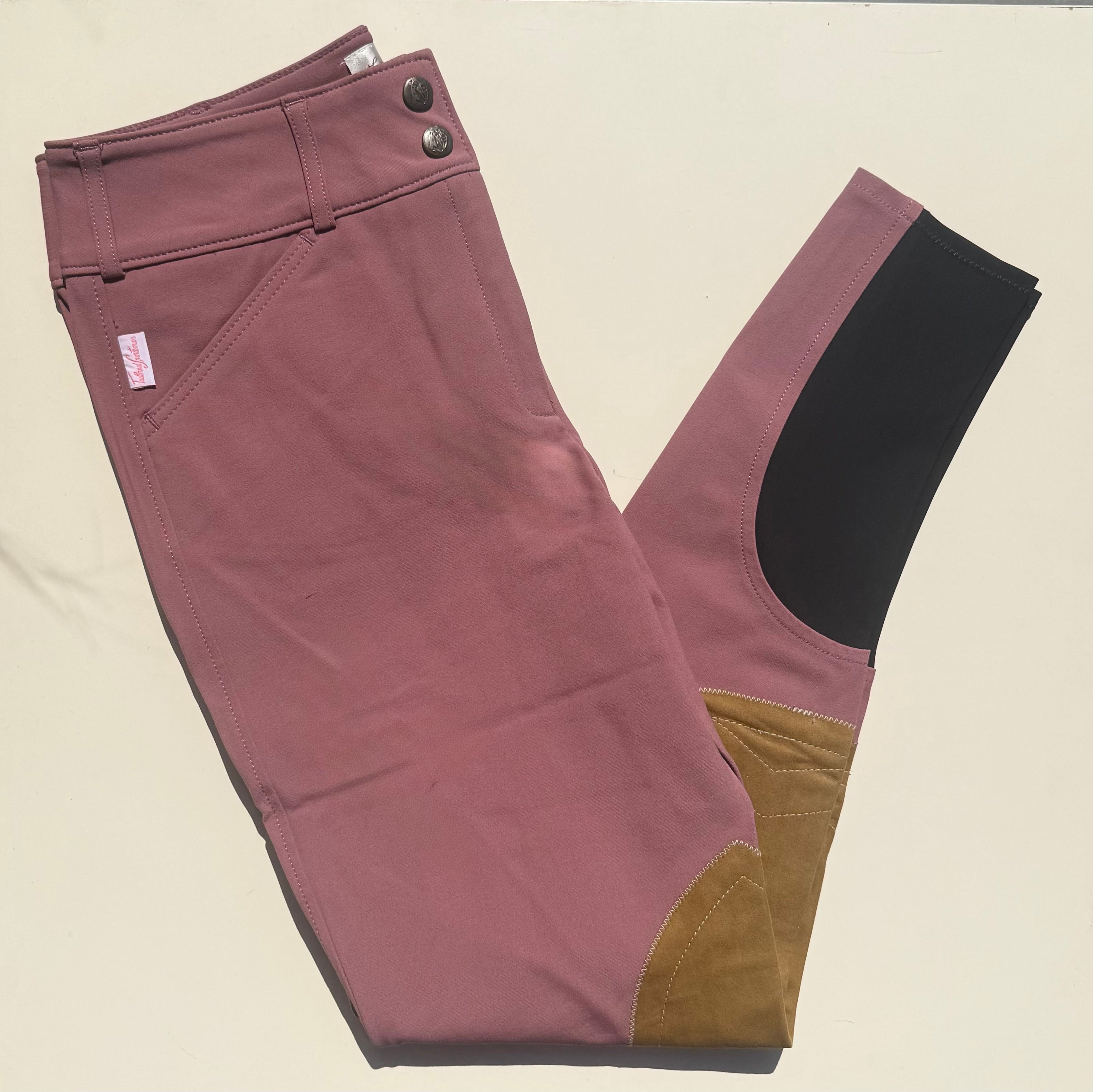 Tailored Sportsman Mid Rise Boot Sock Breech in Rosewood
