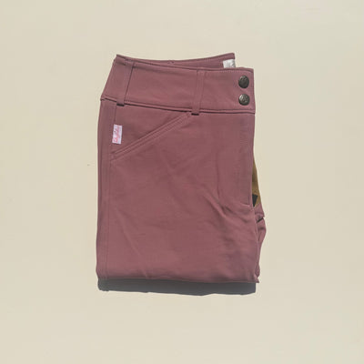 Tailored Sportsman Mid Rise Boot Sock Breech in Rosewood