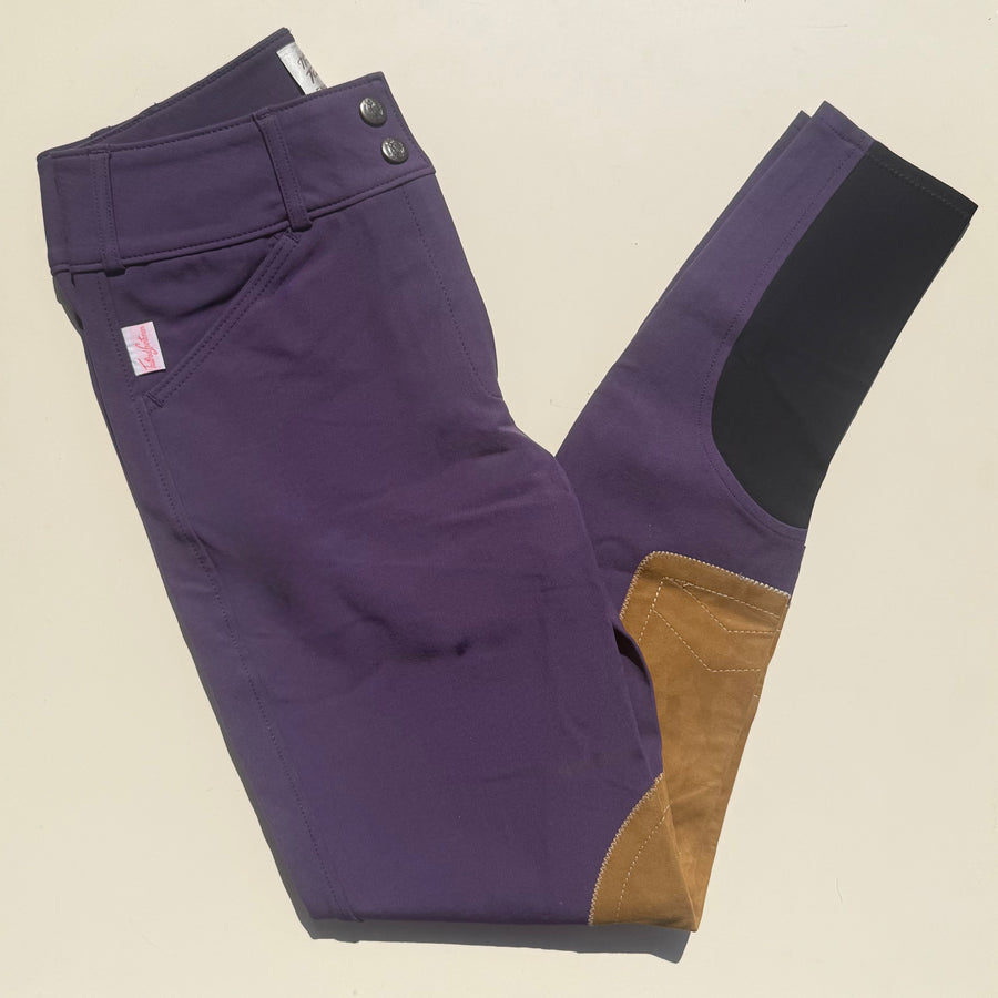 Tailored Sportsman Mid Rise Boot Sock Breech in Gothic