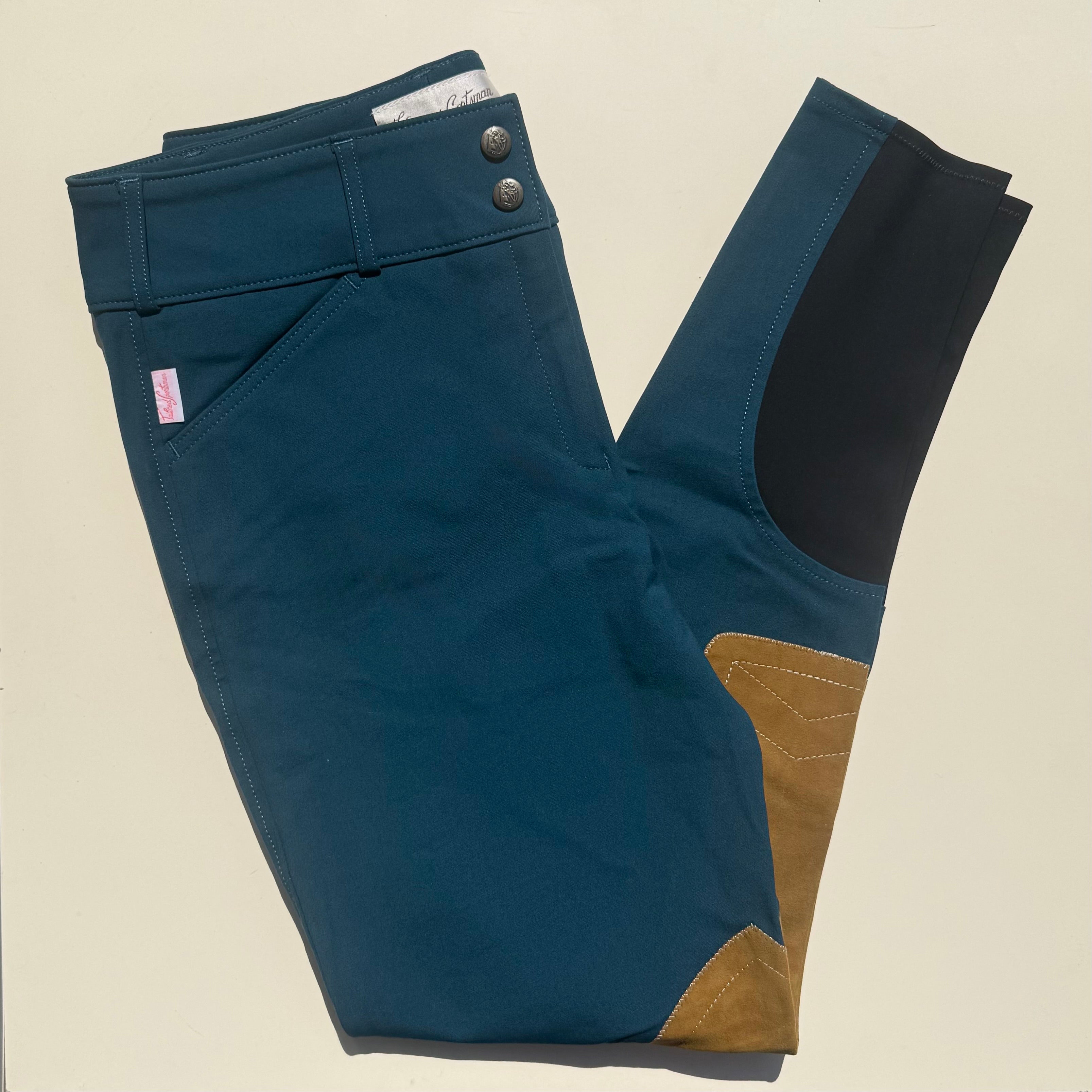 Tailored Sportsman Mid Rise Boot Sock Breech in Indigo