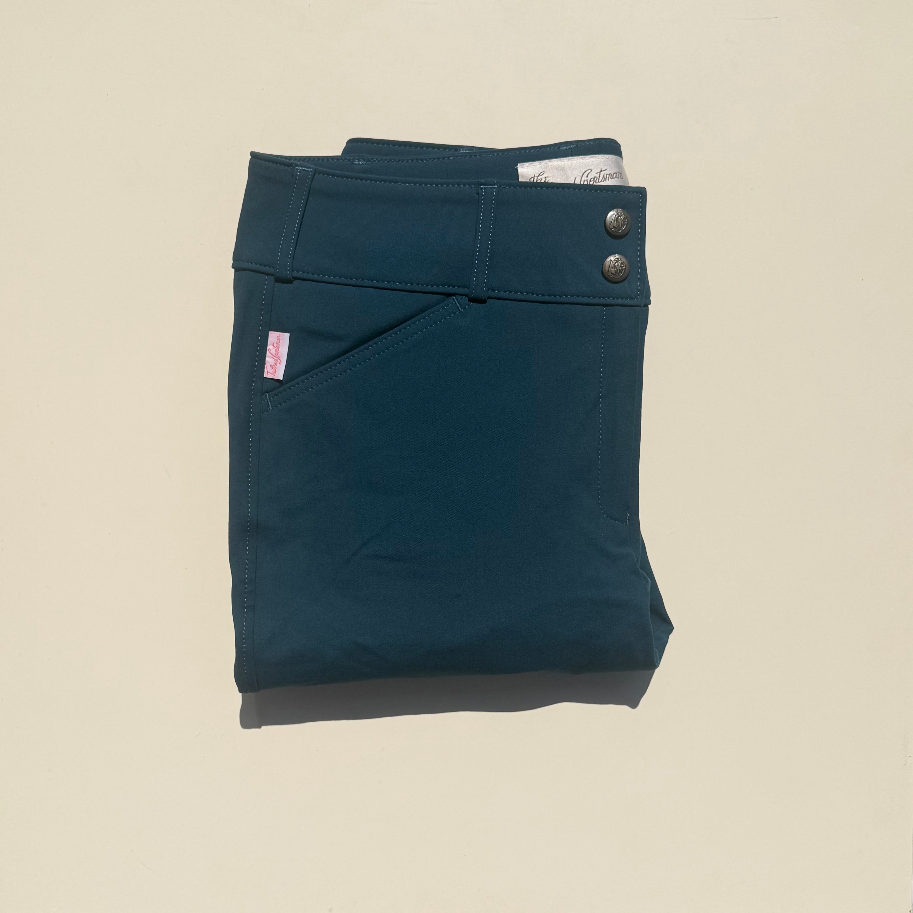 Tailored Sportsman Mid Rise Boot Sock Breech in Indigo