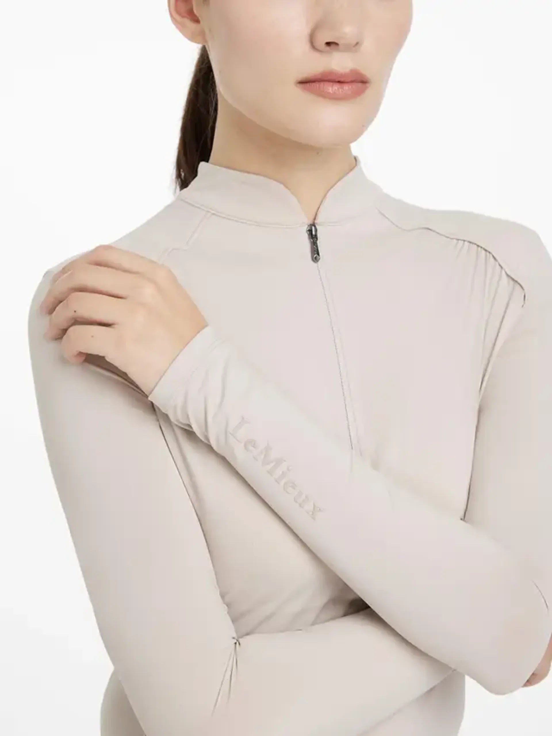 Lemieux Heyden equestrian shirt stone-color
