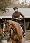 Street and Saddle Rib Turnout Turtleneck