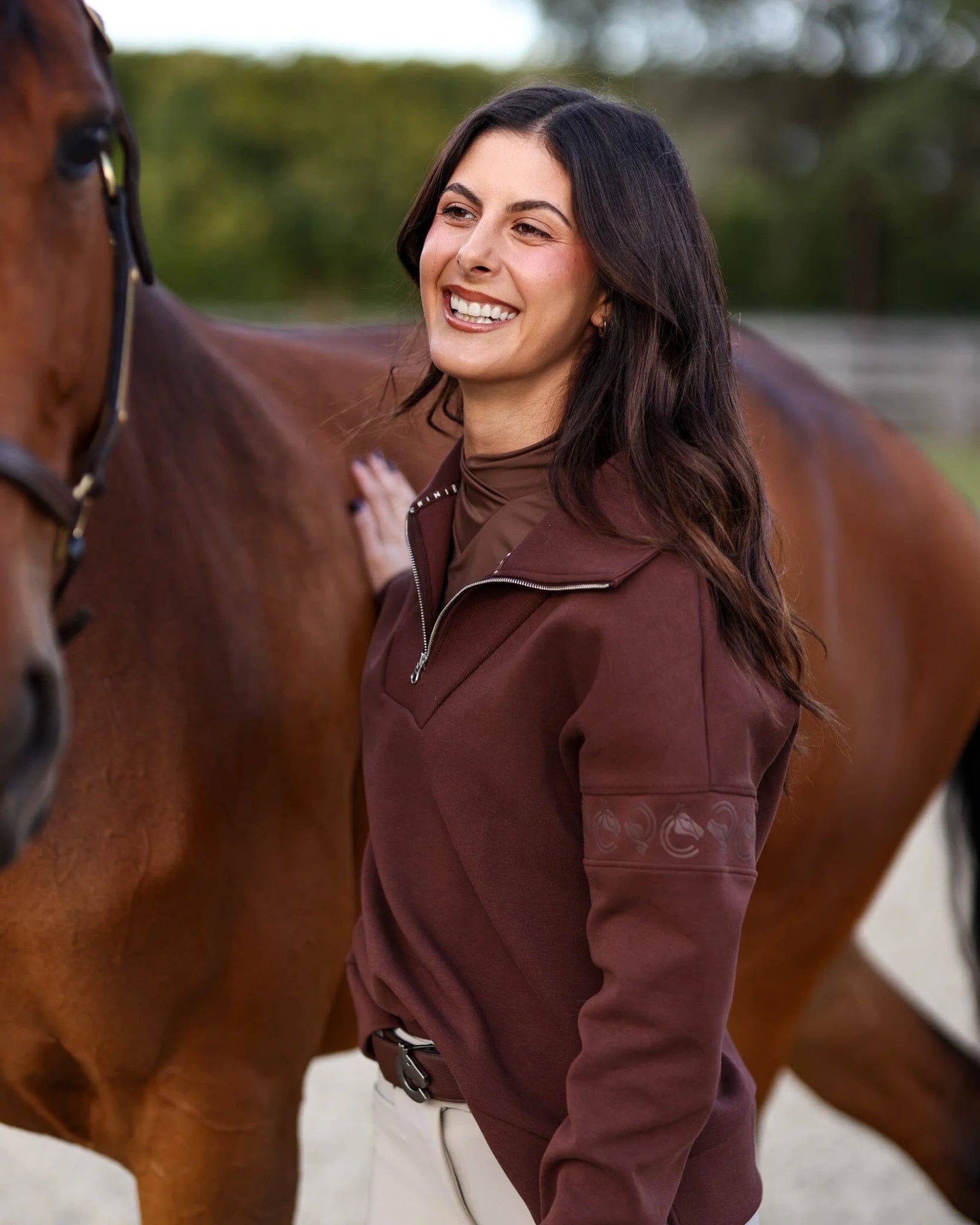 Criniere Claire Quarter Zip Sweater