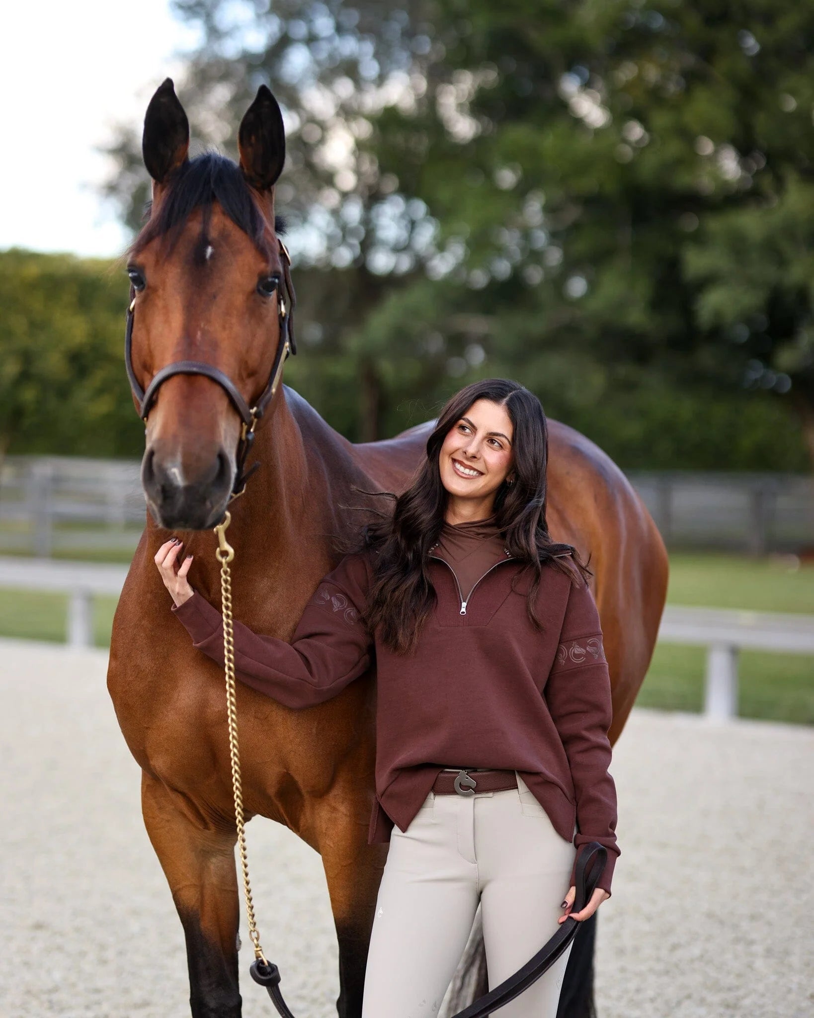 Criniere Claire Quarter Zip Sweater