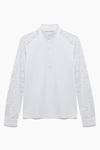Hannah Childs Jaclyn Lace Sleeve Show Shirt