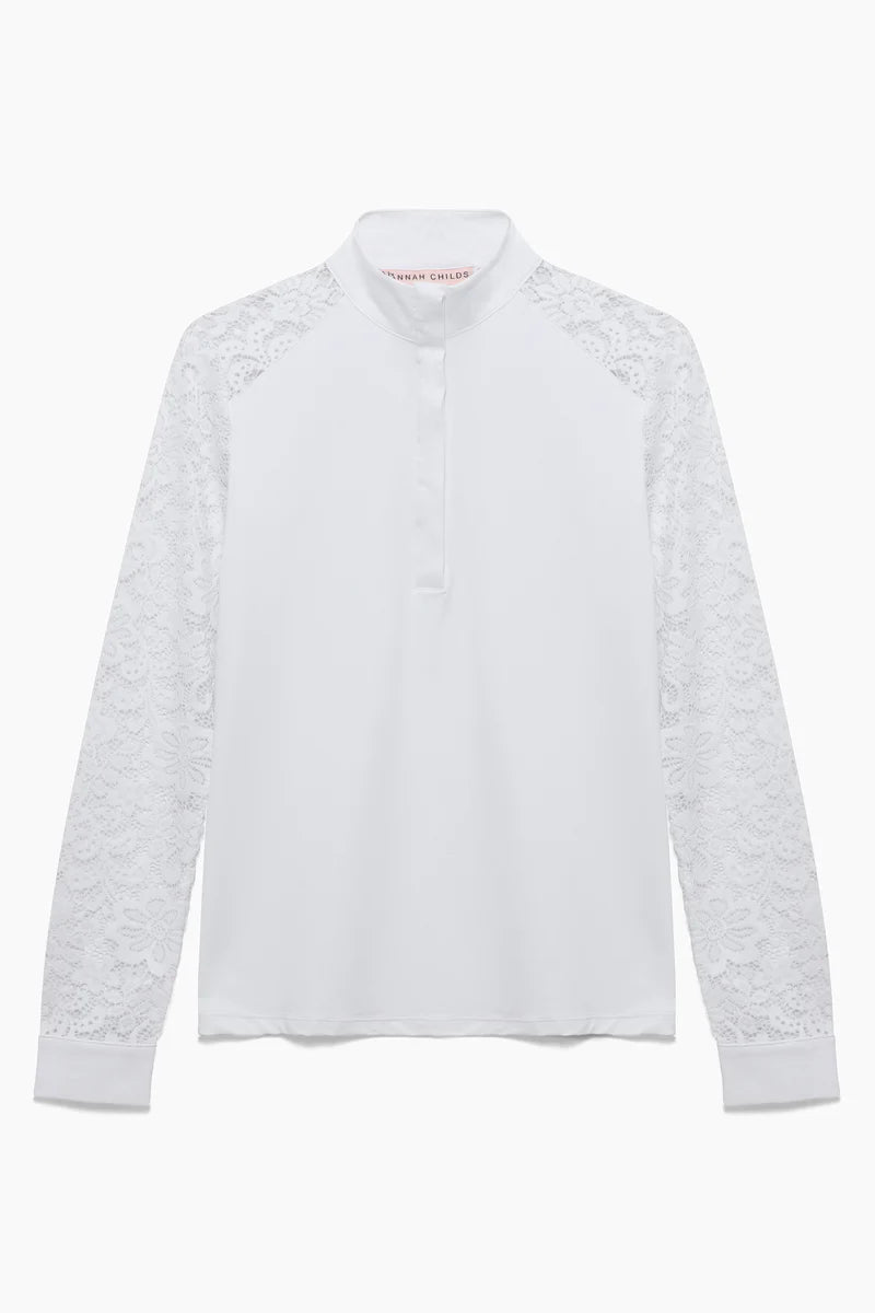 Hannah Childs Jaclyn Lace Sleeve Show Shirt