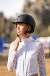 Hannah Childs Jaclyn Lace Sleeve Show Shirt