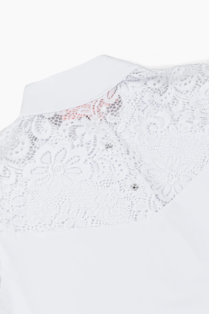 Hannah Childs Jaclyn Lace Sleeve Show Shirt