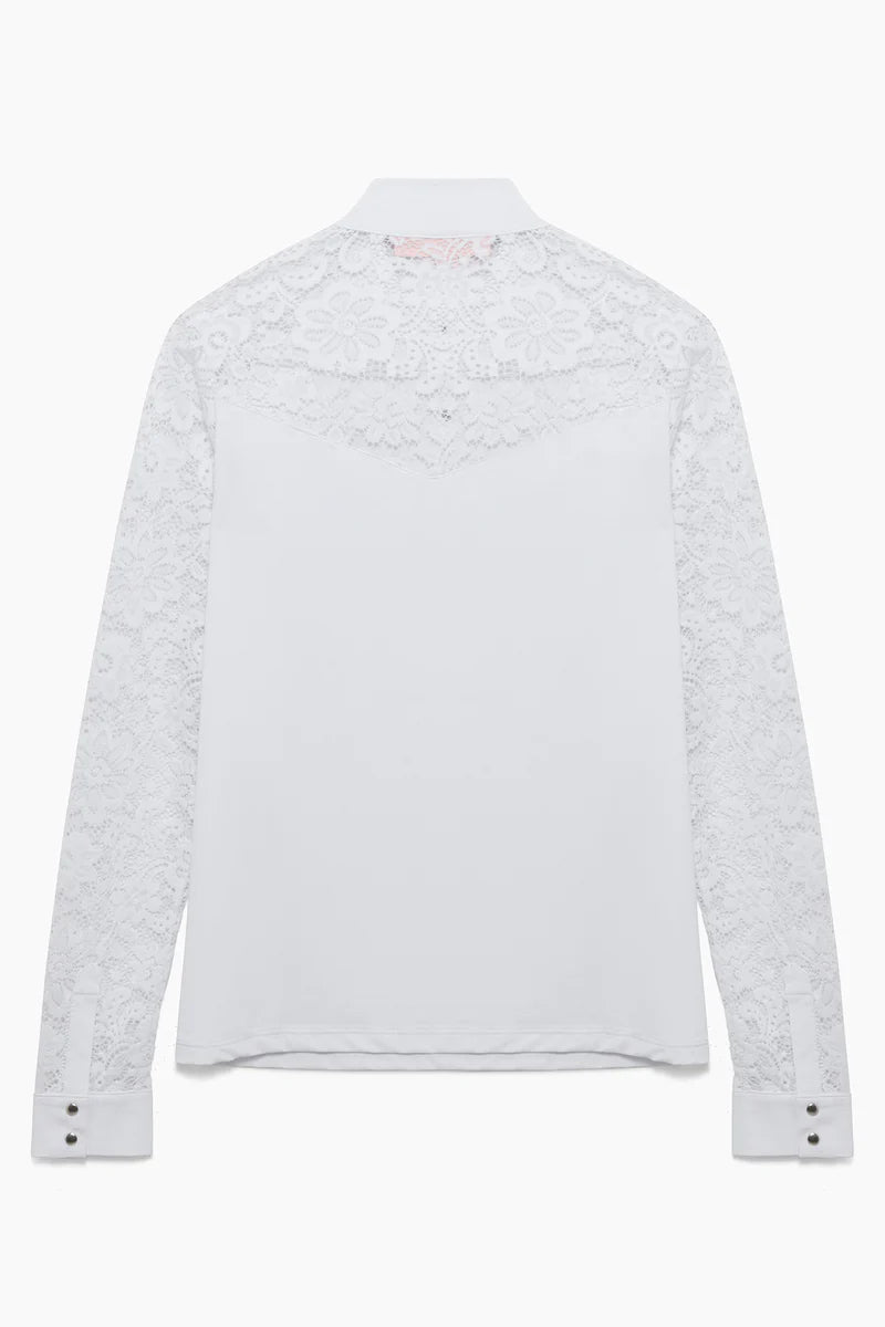 Hannah Childs Jaclyn Lace Sleeve Show Shirt