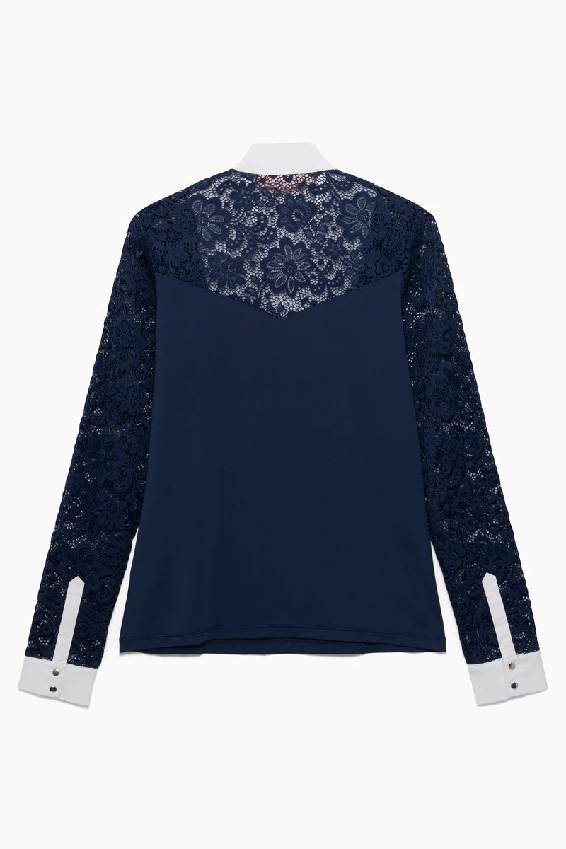 Hannah Childs Luna Lace Sleeve Show Shirt
