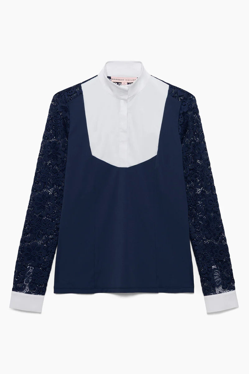 Hannah Childs Luna Lace Sleeve Show Shirt