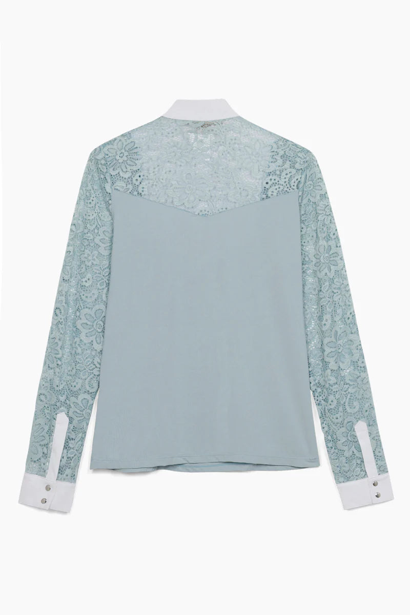 Hannah Childs Luna Lace Sleeve Show Shirt