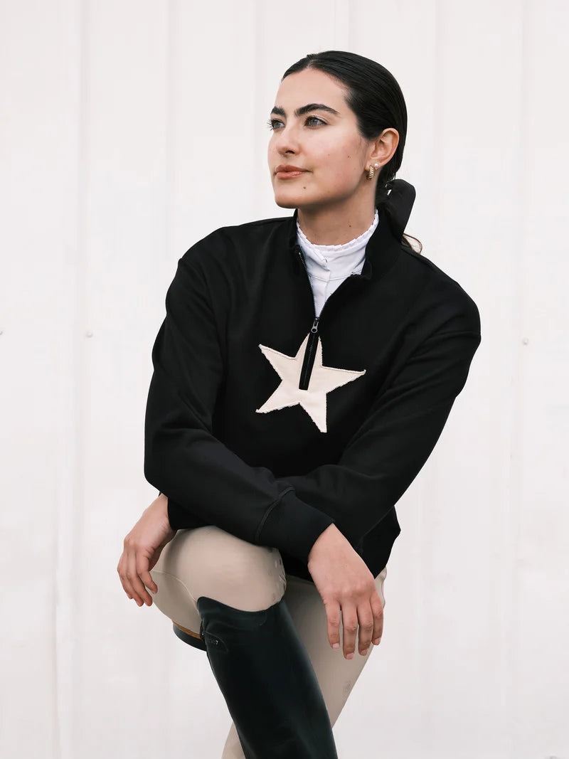 Hannah Childs Mari Star Half Zip Sweater