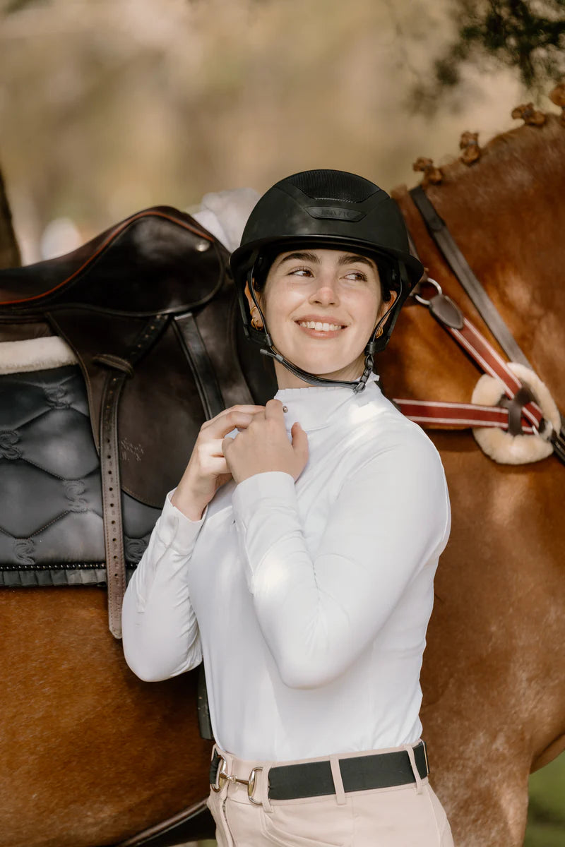 Hannah Childs Shelby Ruffle Show Shirt