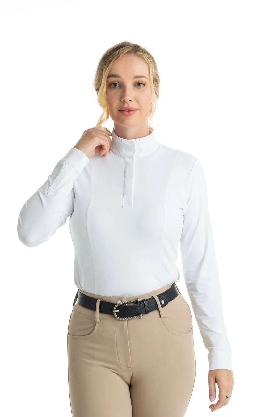 Hannah Childs Shelby Ruffle Show Shirt
