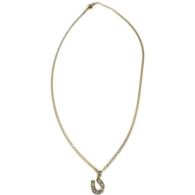 Rachel Nathan Baguette Horseshoe Necklace