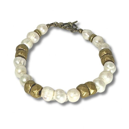 Rachel Nathan Pearl and Rondelle Bracelet