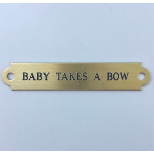 Ornamental Martingale/Breastplate Brass Nameplate