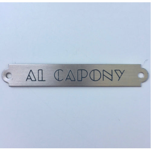 Ornamental Saddle/Bridle Nickel Nameplate