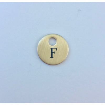 Small Round Brass Nameplate Disc