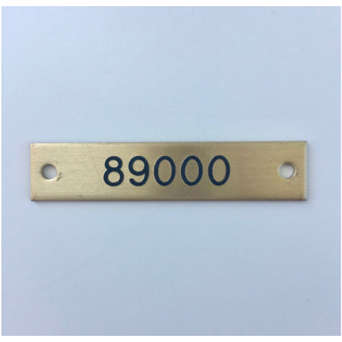 Traditional Girth/Lead Brass Nameplate