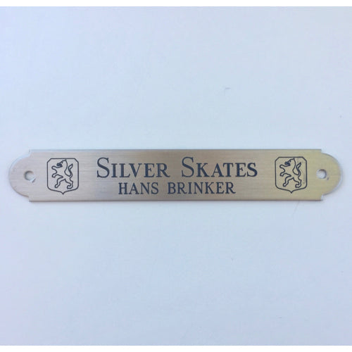 Ornamental Halter Nickel Nameplate