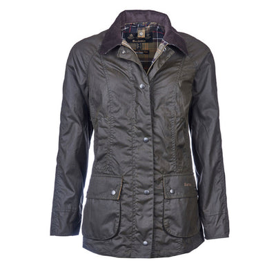 Barbour Women's Classic Beadnell Waxed Jacket Olive