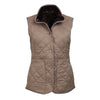 Barbour Women's Jasmine Quilted Gilet Taupe with Dark Brown