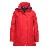 Barbour Women's Trevose Rain Long Jacket Red