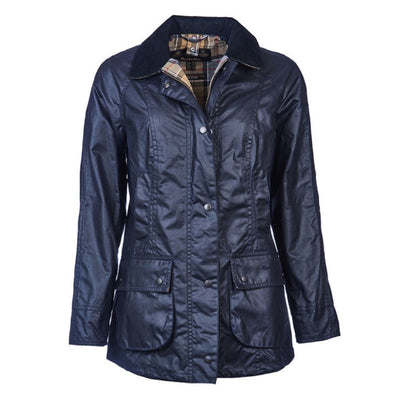 Barbour Women's Beadnell Waxed Jacket Navy