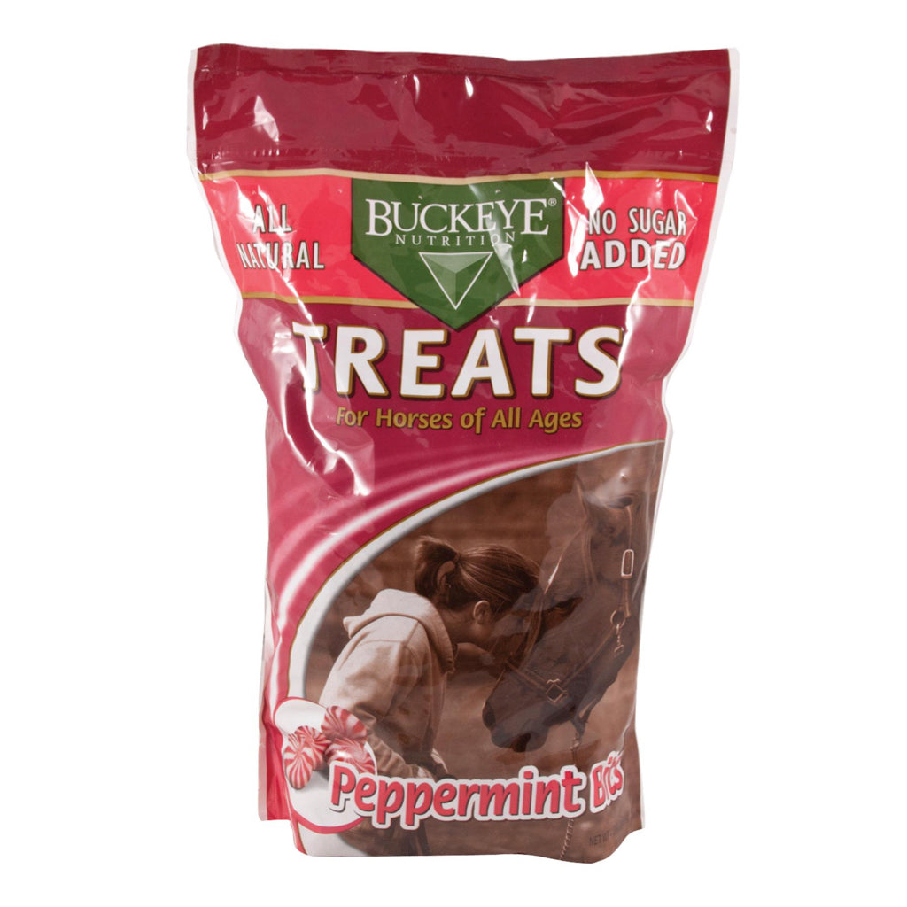Buckeye No Sugar Added Horse Treats Peppermint Bits