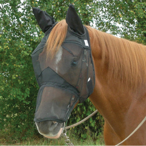 Cashel Quiet Ride Fly Mask Long Nose with Ears