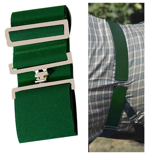 Elastic Blanket Surcingle Hunter Green