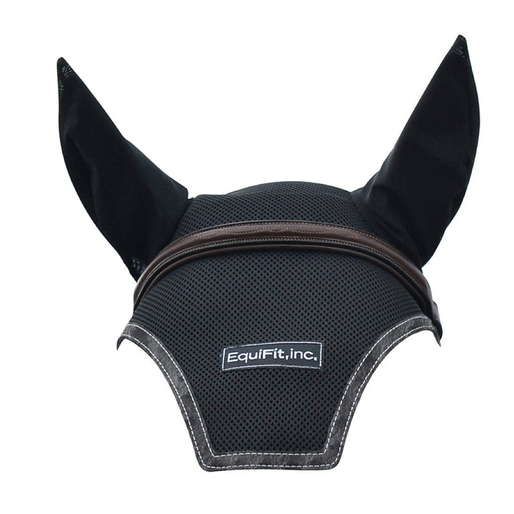 EquiFit Ear Bonnet Black Ostrich