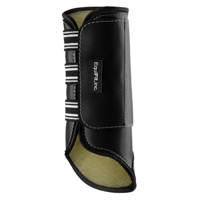 EquiFit SheepsWool MultiTeq Tall Hind Tendon Boot Black