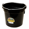 Flat Back Water Bucket 20-Quart Black