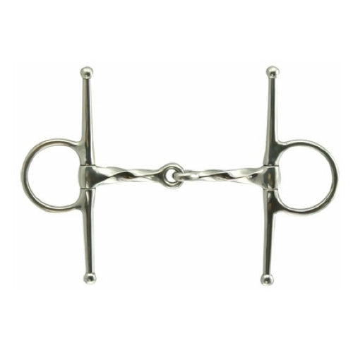 Full Cheek Jointed Slow Twist Snaffle Bit