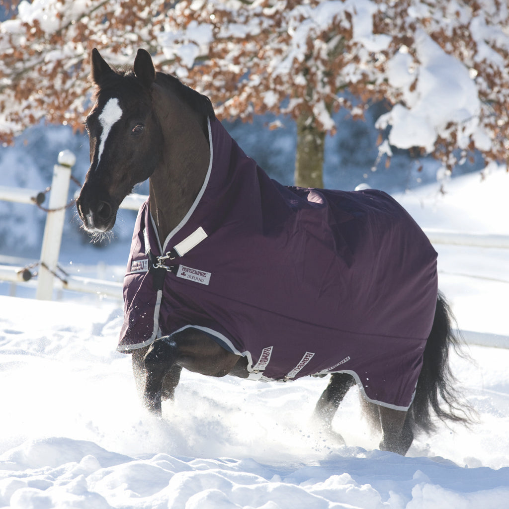 Horseware Rambo Wug Heavy Turnout Blanket Purple with Silver